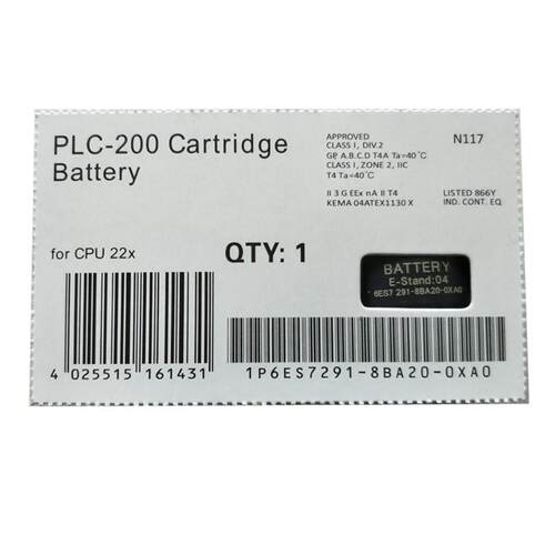 6ES7291-8BA20-0XA0S7-200PLC电池6ES7 291-8BA2O-OXAO