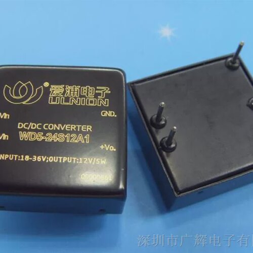 WD5-24S12A1单路输出DC-DC24转12V电源模块5W410mA