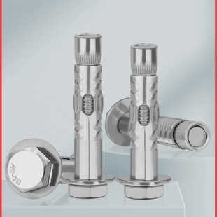 304不锈钢外六角膨胀螺栓拉爆内膨胀螺丝加长爆炸螺丝M6M8M10M12