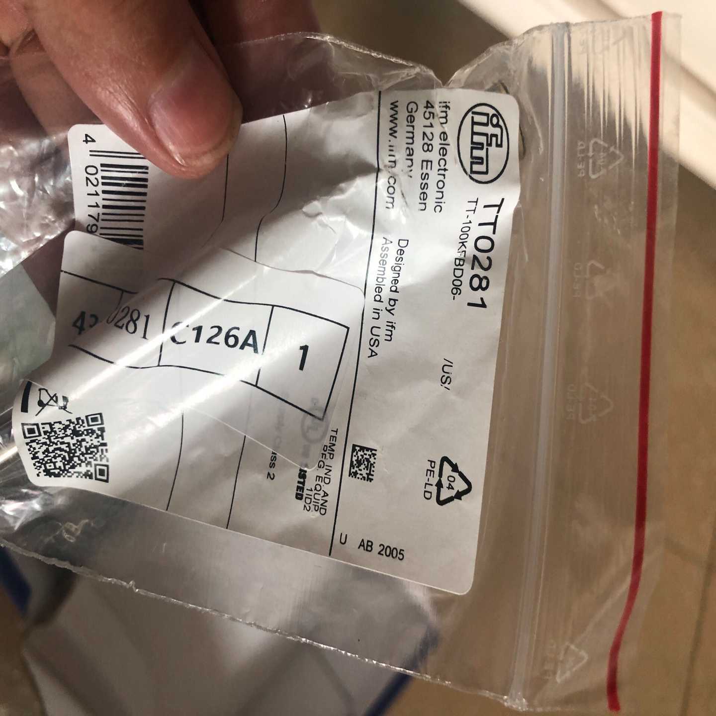 【议价】IFM易福门TT0281适用