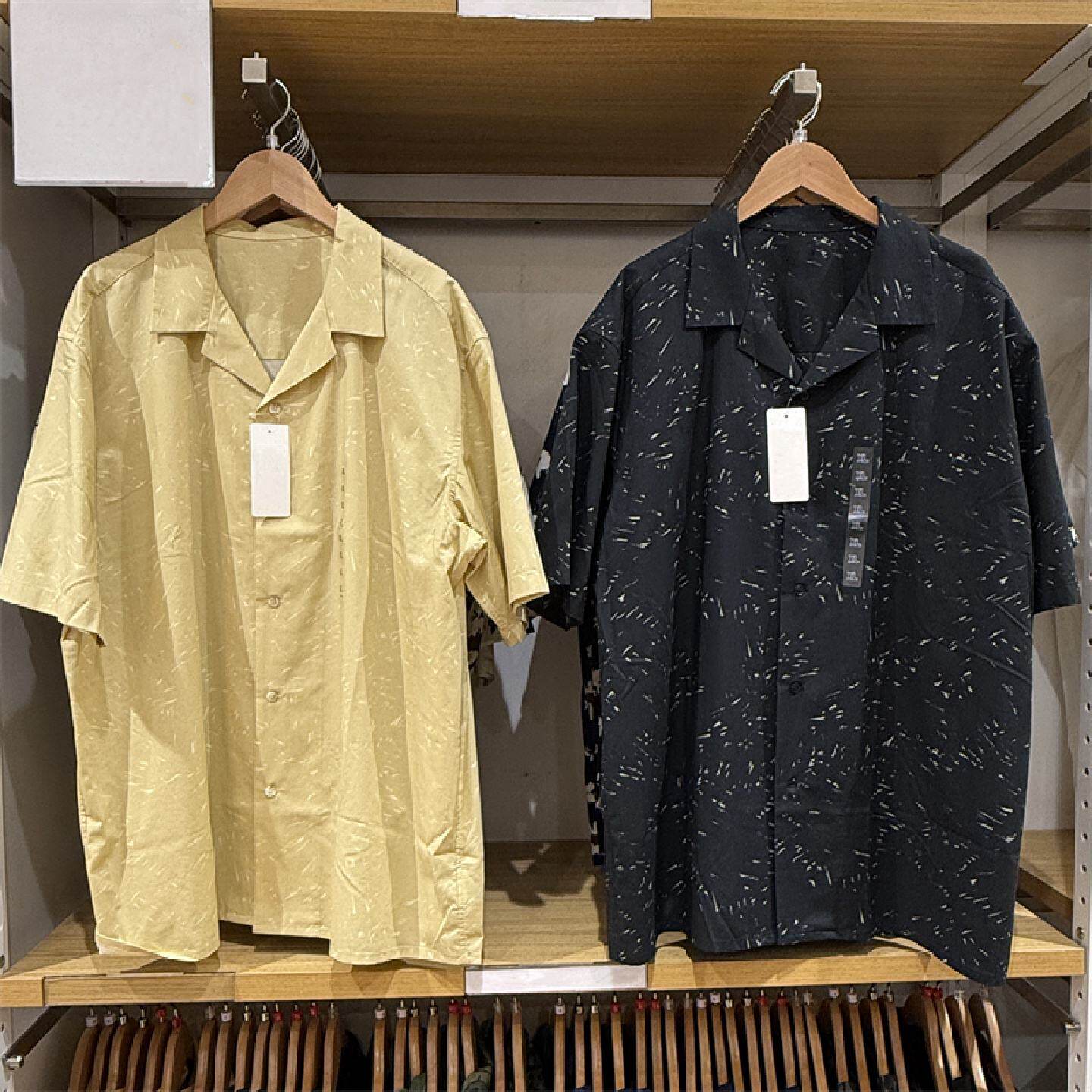 莫代尔棉混纺印花短袖衬衫474521