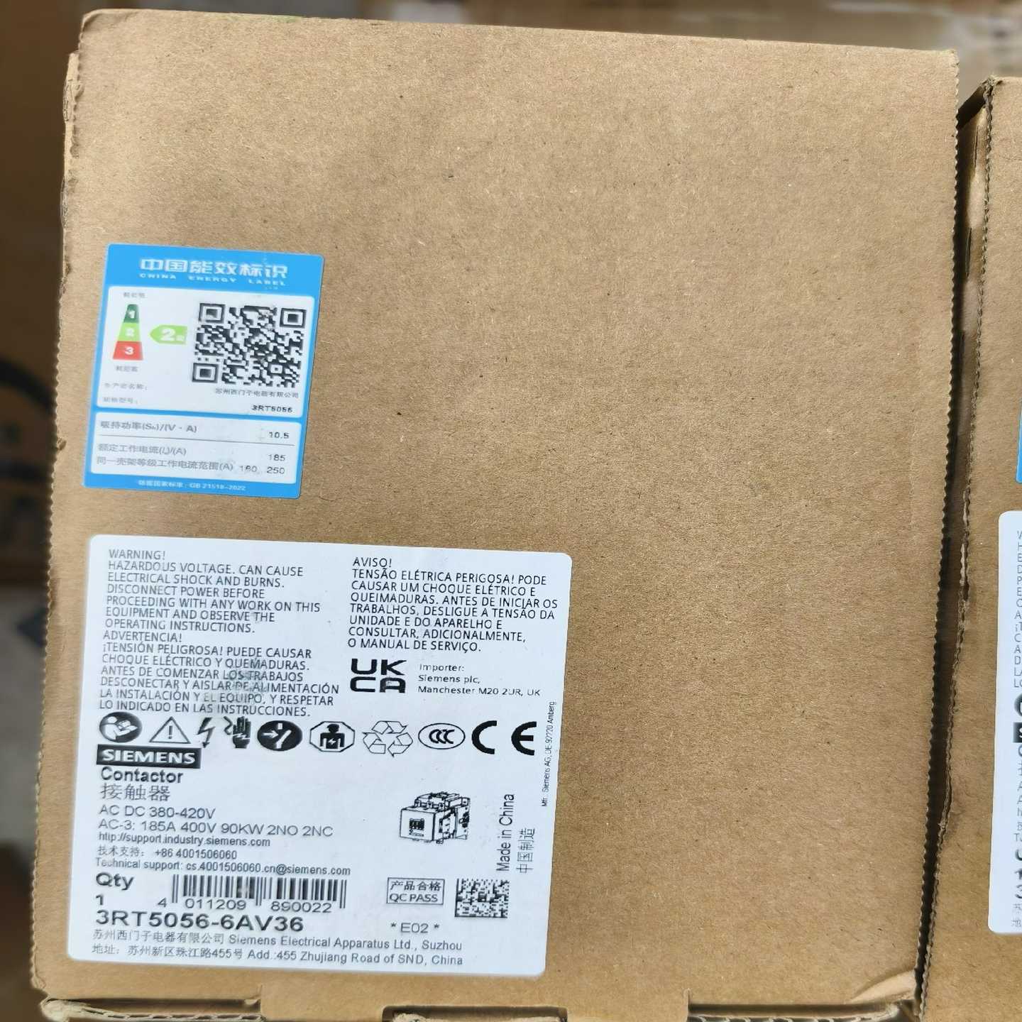 议价西门子3RT5056-6AV36接触器，全新原装正品，数量2