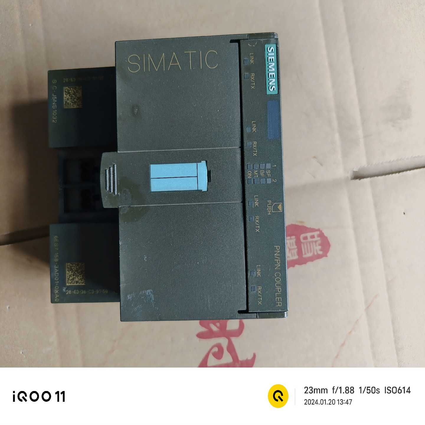 询价西门子耦合器6ES7158-3AD01-0XA0，物品实景