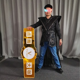 生日快乐应援充电手举牌定制酒店KTV气氛道具场景布置led灯腰带牌