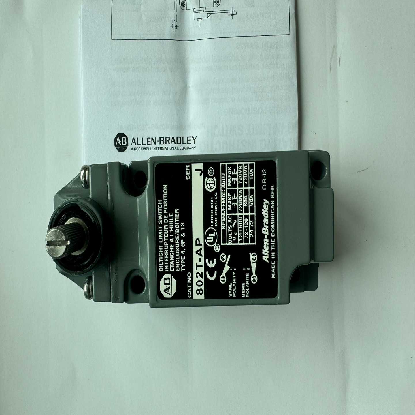 802T-AP行程开关AB询价