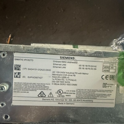 【询价】【议价】IPC627D工控机6AG4131-2GA10-2Ⅹ