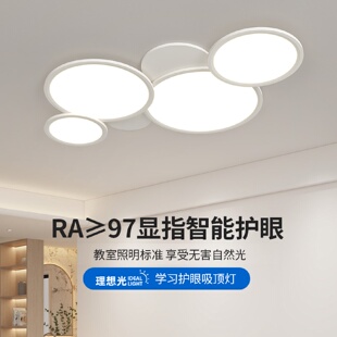 设计师大厅灯全光谱护眼广东中山灯具 客厅吸顶灯现代简约个性