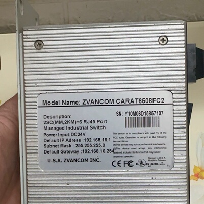 ZVANCOM交换机CARAT6508FC2议价