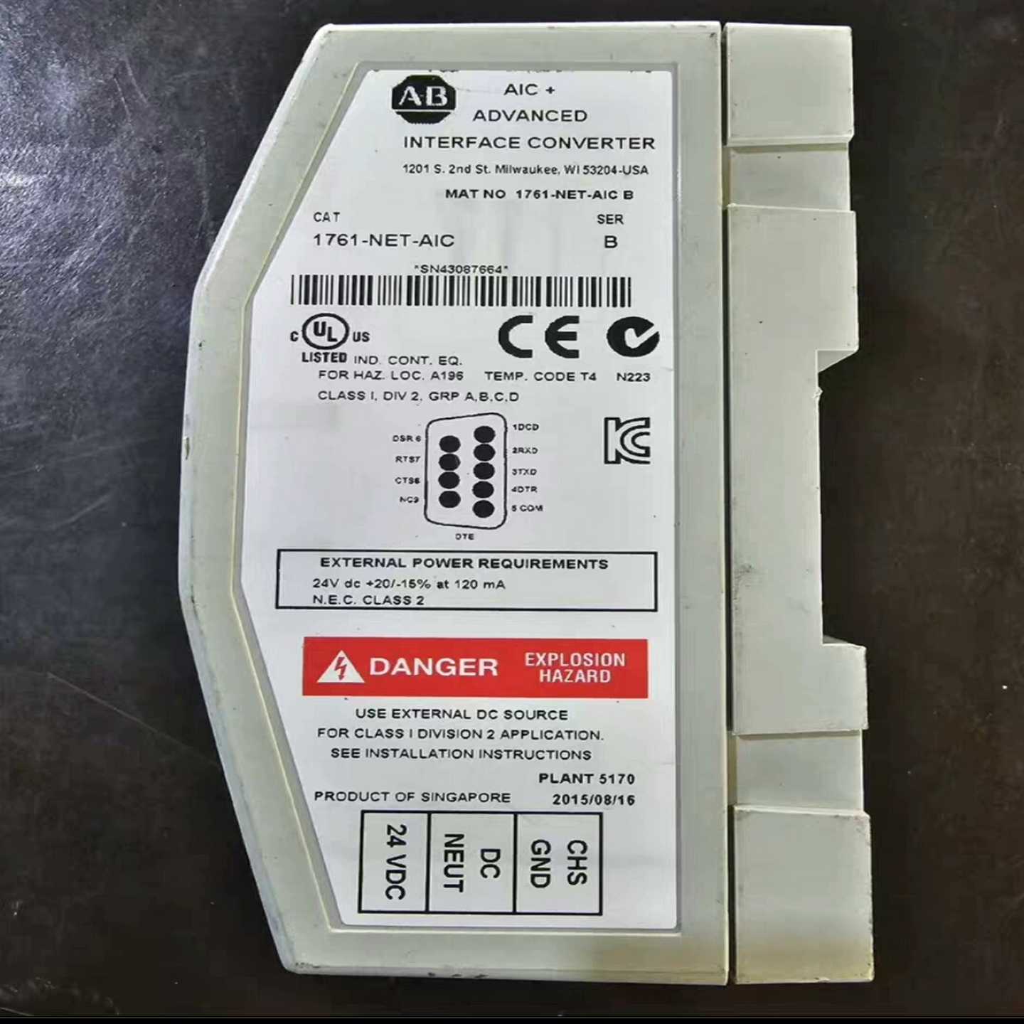 1761-NET-AlCAB罗克韦尔模块实物拍询价