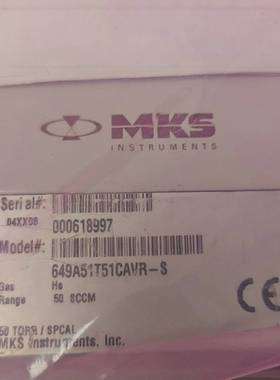 MKS流量计控制器649A51T51CAVR-S，适用于於He--议价商品