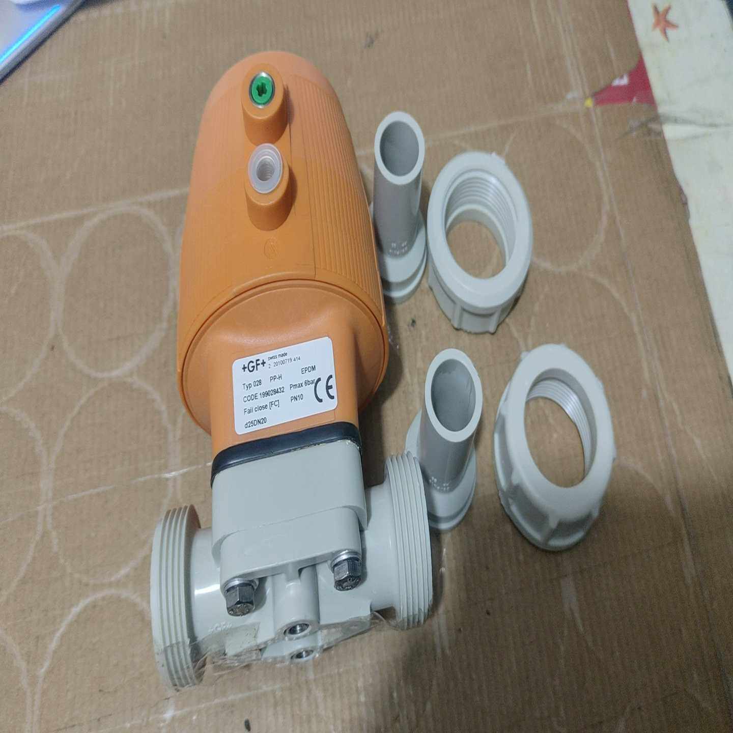 GF气动隔膜阀D25DN20，瑞士原装，型号028，PP--议价商品