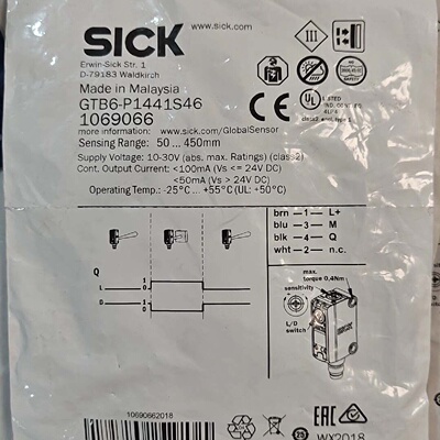 西克光电传感器GTB6P1441S46货号1069066-议价