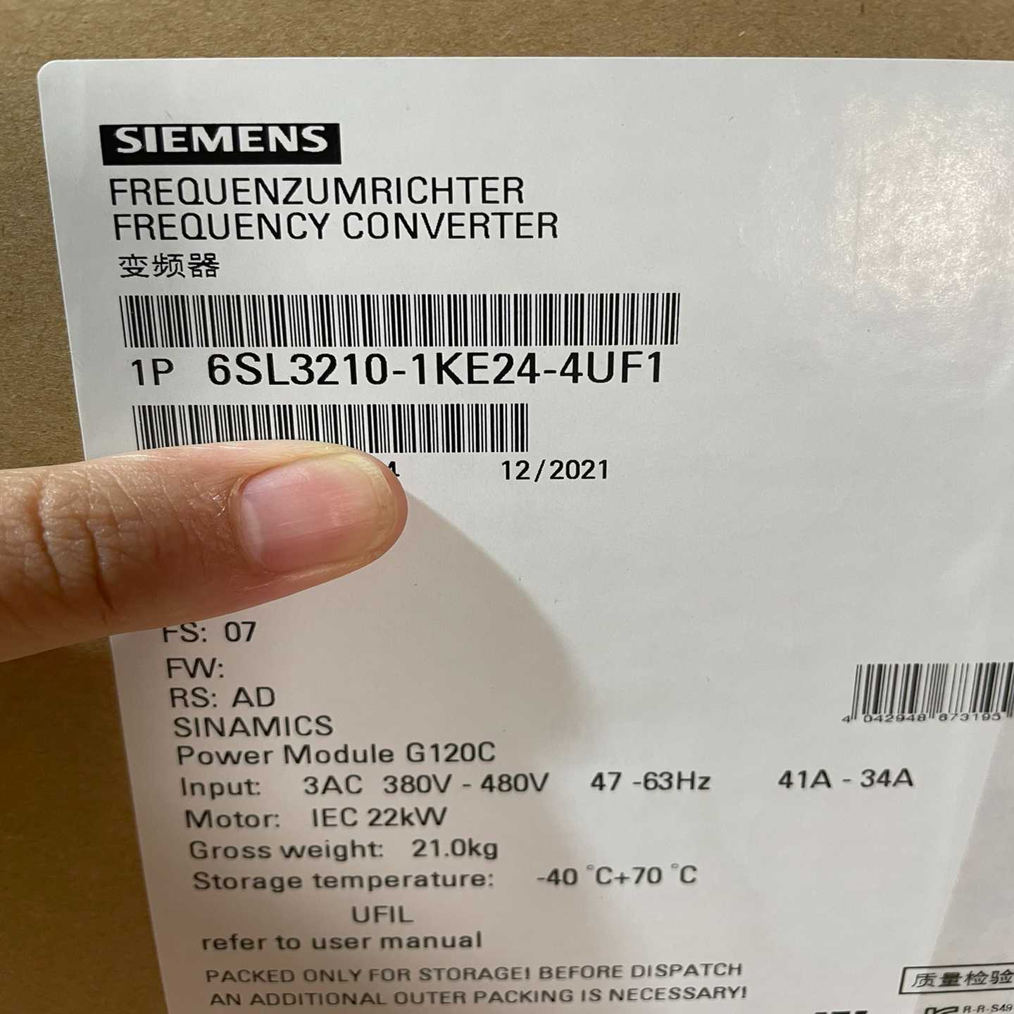6SL3210-1KE24-4UF1(亚飞商行）