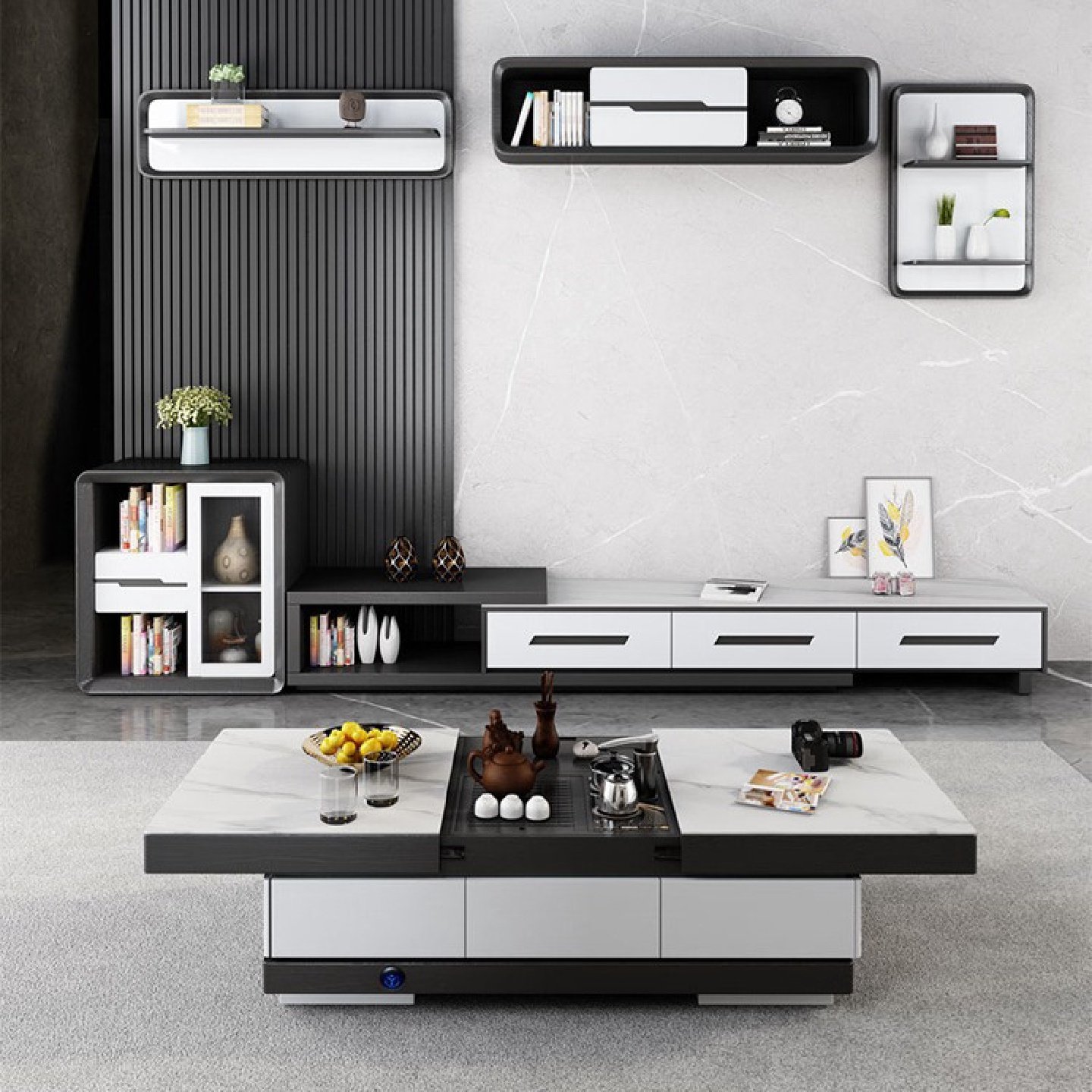 现代多功能升降茶桌茶几客厅简约智能岩板电视柜组合功夫茶台电动,洗护清洁剂/卫生巾/纸/香薰,商用空气治理/芳香用品,淘宝优惠券,粉丝福利购,淘宝优惠卷