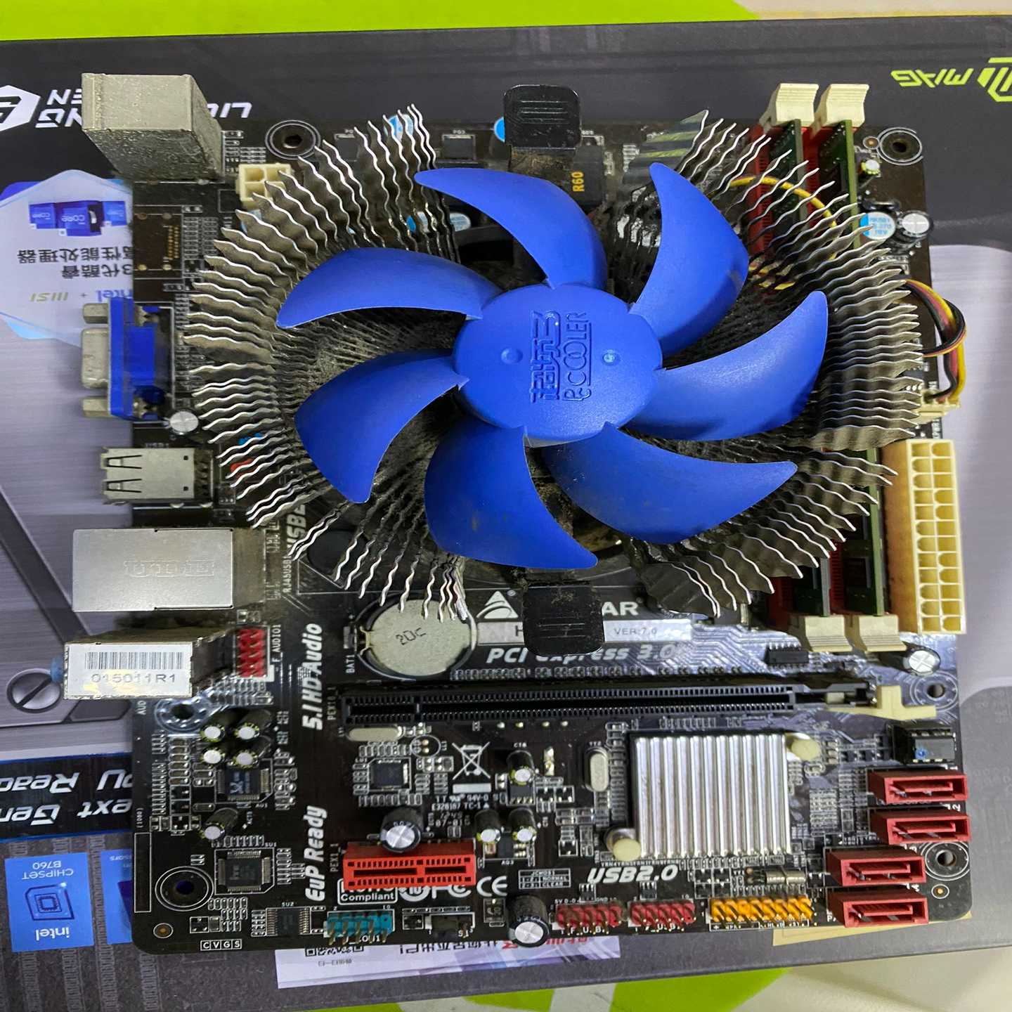 映泰h61主板i32130金士顿8g内存散热器便宜--议价商品