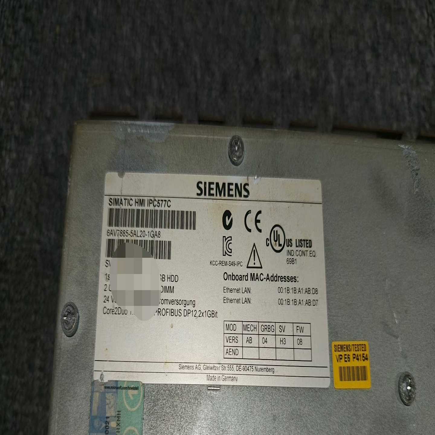 6AV7885-5AL20-1GA8橙色新功能完好议价出--议价商品