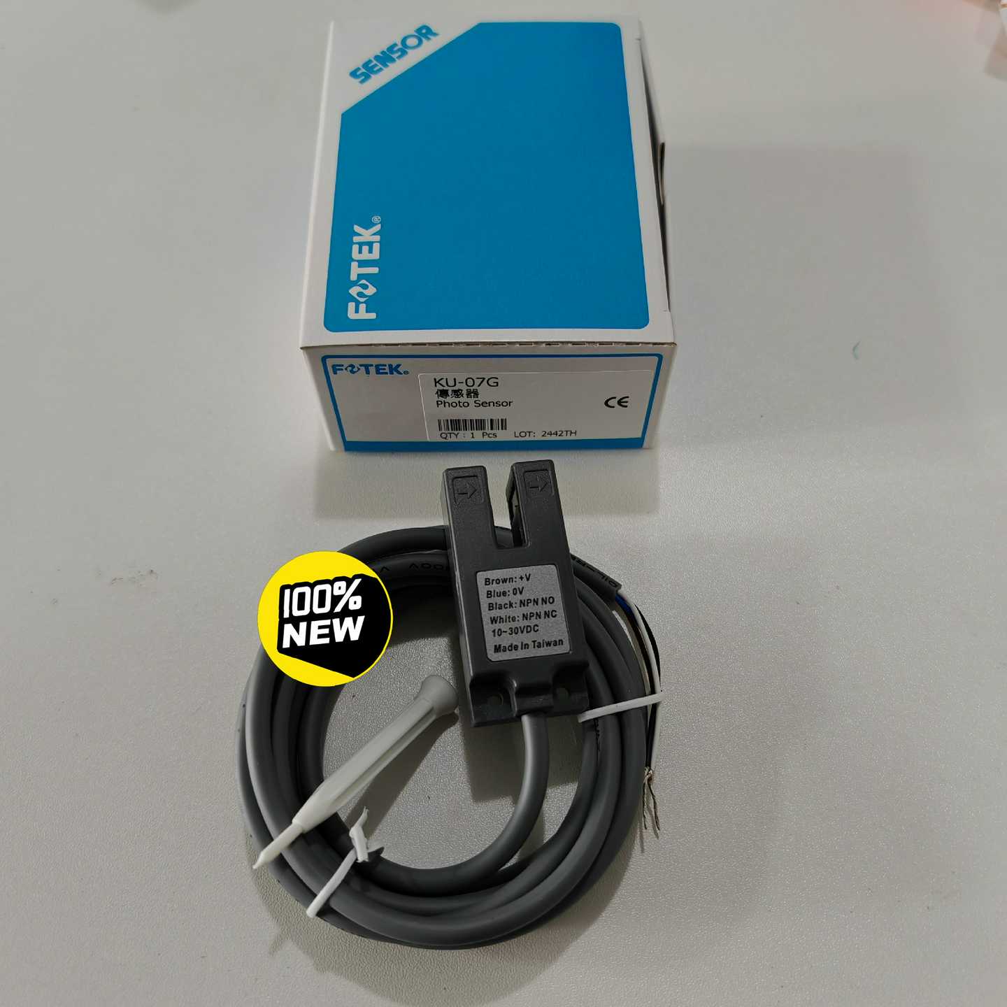 FOTEK槽型光电开关传感器KU-07G全新正品,台湾制造K