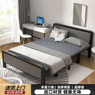 折叠床家用双人床出租屋午休午睡简易便携成人铁床结实耐用单人床
