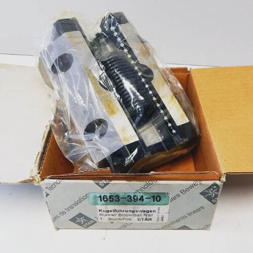 STAR 165339410 KugelfhrungswagenRunner BlockBall Rail unused
