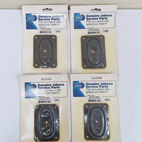 Jabsco 300160000 Diaphragm Kit Lot of 4 pcs
