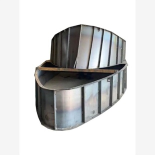 高速收费岛钢模具ETC道闸安全岛模板混凝土现浇收费站口船型模具