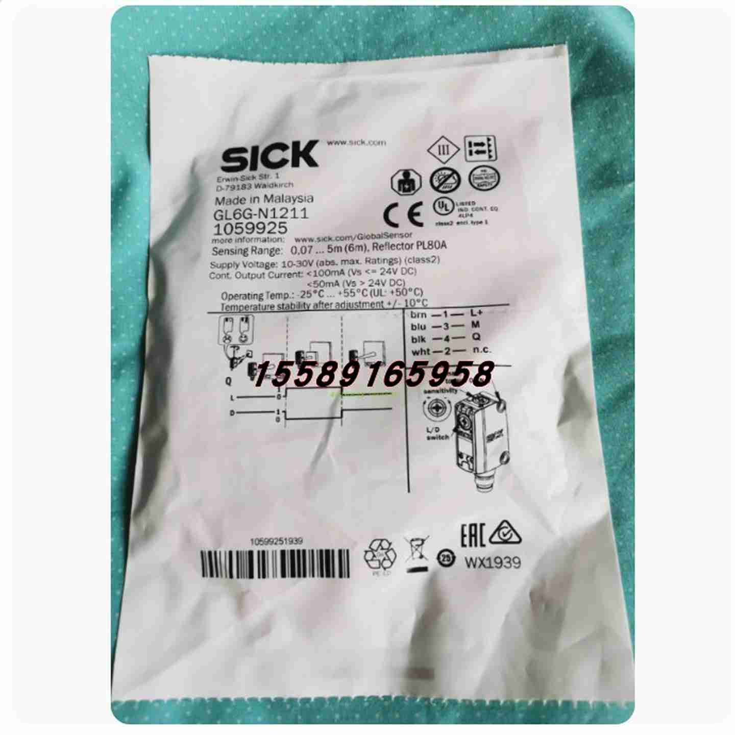 议价-进口SICK光电传感器GL6G-N/P1211GTE6-P42v12/N1212迷你