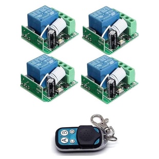DC12V无线遥控开关单路1路10A继电器遥控车库门磁电锁开关量信号