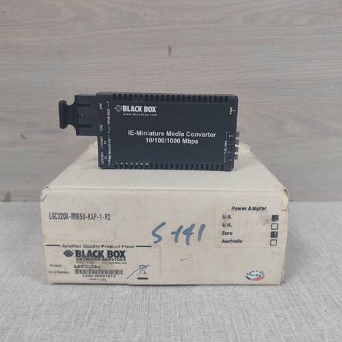 BLACK BOX LGC320A IEMINIATURE MEDIA CONVERTER 101001000 MBPS
