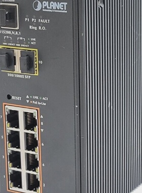 PLANET IGS10020HPT 8 PORT FAST ETHERNET SWITCH COMPACT FSD80