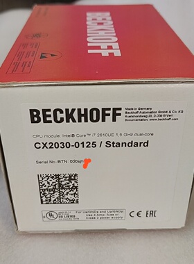 倍福BECKHOFFCPU模块型号CX20300125拍前询价