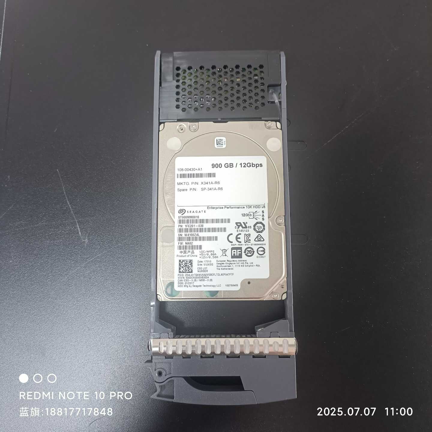 （议价）X341A-R6900gsas12gbnetapp硬