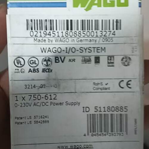 WAGO万可电源模块型号750612德国-询