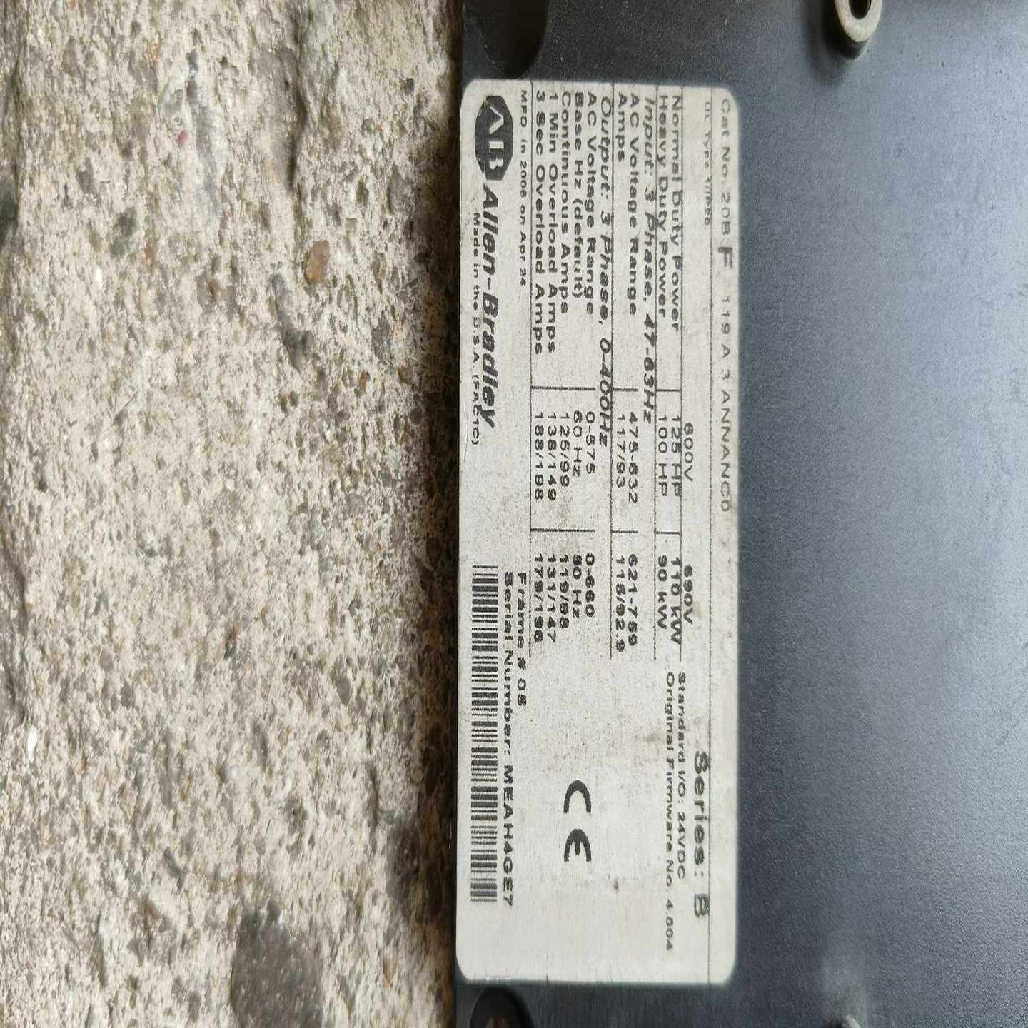 AB罗克韦尔700系列690V电压变频器配件实物图议价【卡奥电子】