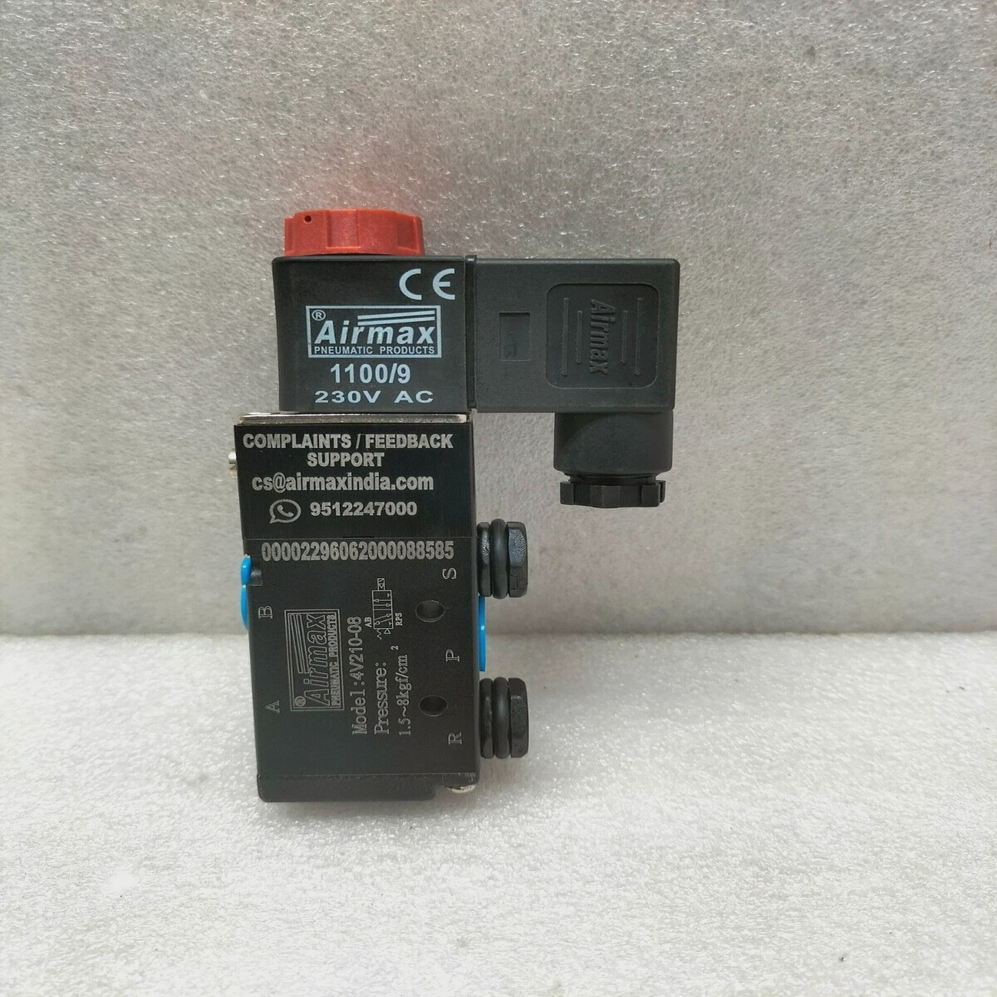 AIRMAX4V210-08SOLENOIDVALVE5PORT4WAY2POSITION230V