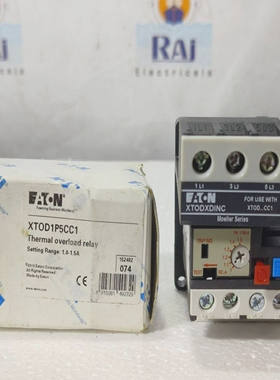 EATONXTOD1P5CC13POLE1.0-1.5ATHERMALOVERLOADRELAYMOELL