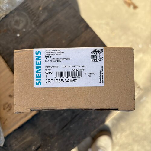 【询价】交流接触器3RT1035-3AK60、18.5KW的，