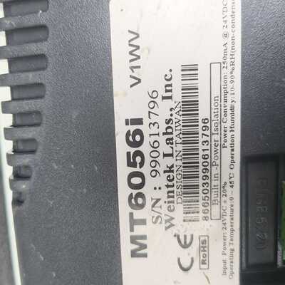 威纶触摸屏MT6056iV1WV，闲置出手，功能正常。输入--议价商品