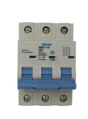 隆兴9年老店 上联 RMC2-63 空气开关3P上海人民电器厂SREAW微型*