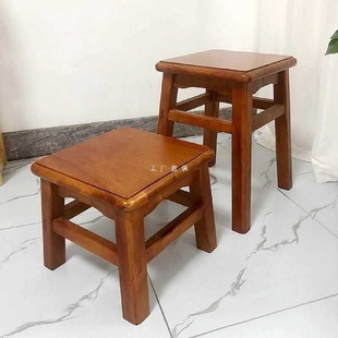 凳矮凳 实木四方凳富贵凳板凳木凳茶几凳餐桌凳子家用木凳子换鞋
