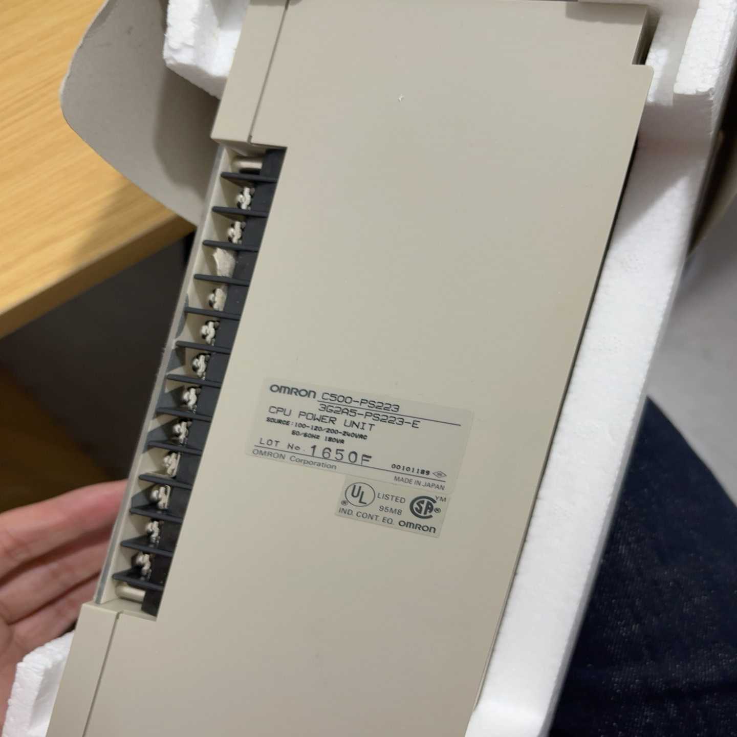 欧姆龙PLC电源C500-PS223，功能正常，闲置便宜出-议价