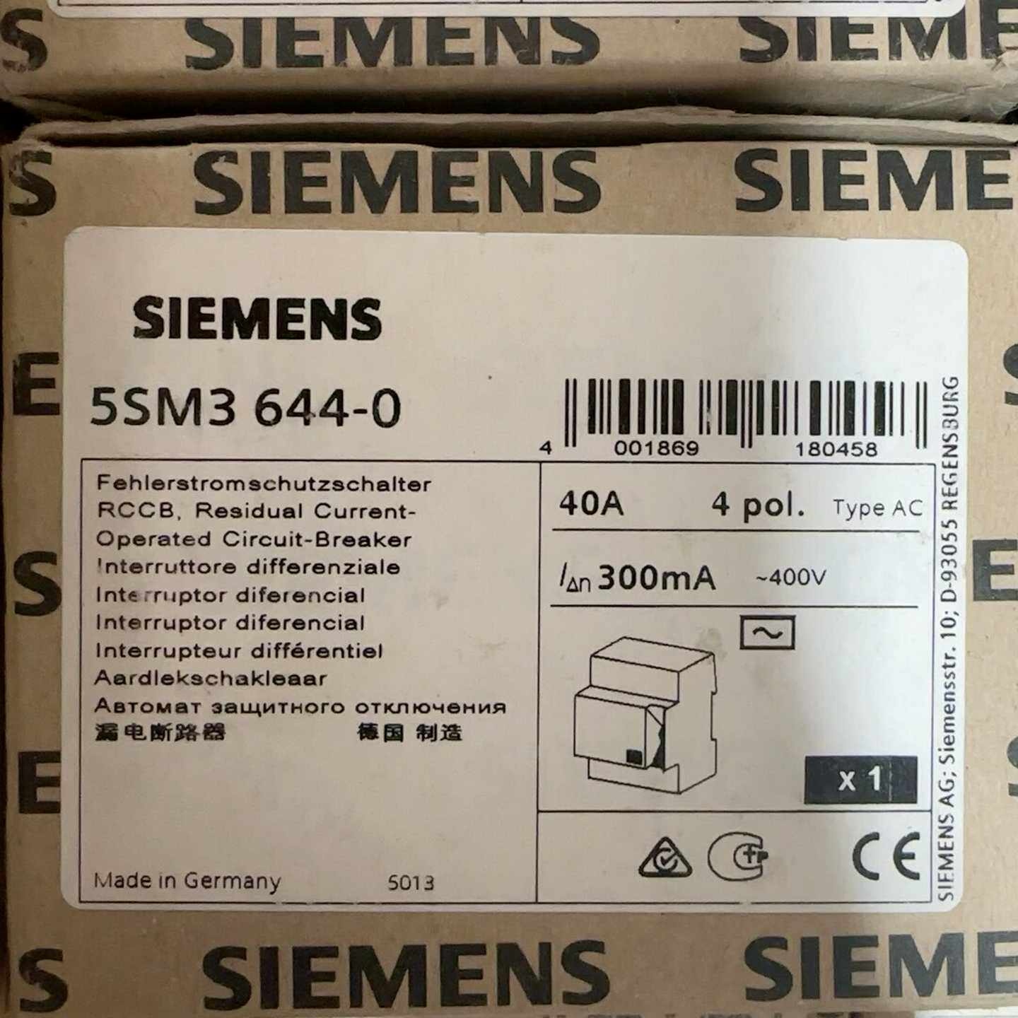 漏电断路器5SM3644-05SM询价