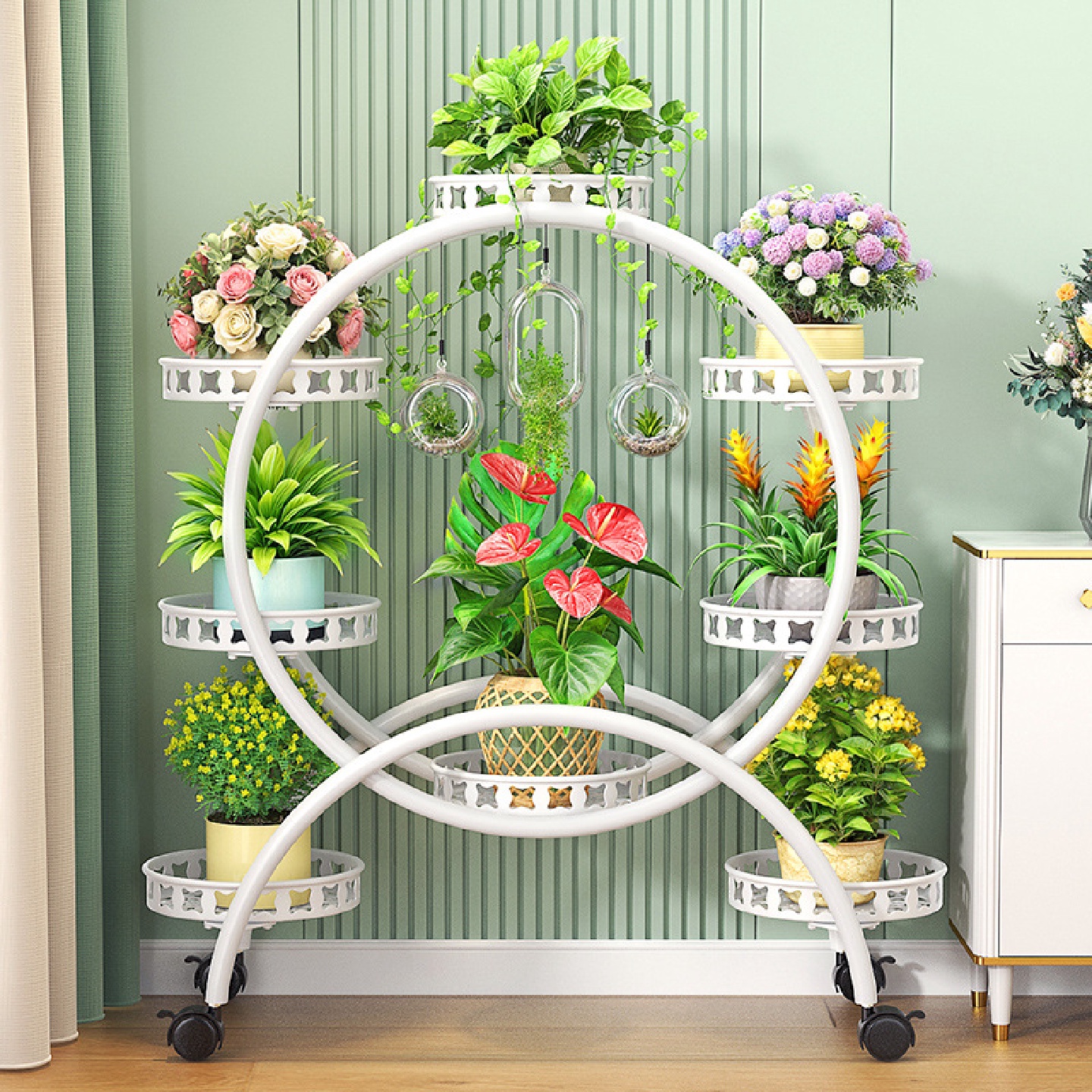 花架子客厅落地式置物架阳台2025新款多层花架绿萝摆放架花盆架子