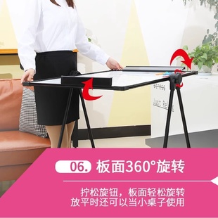 可升降折叠办公磁性双面小黑板墙贴家用 型白板写字板式