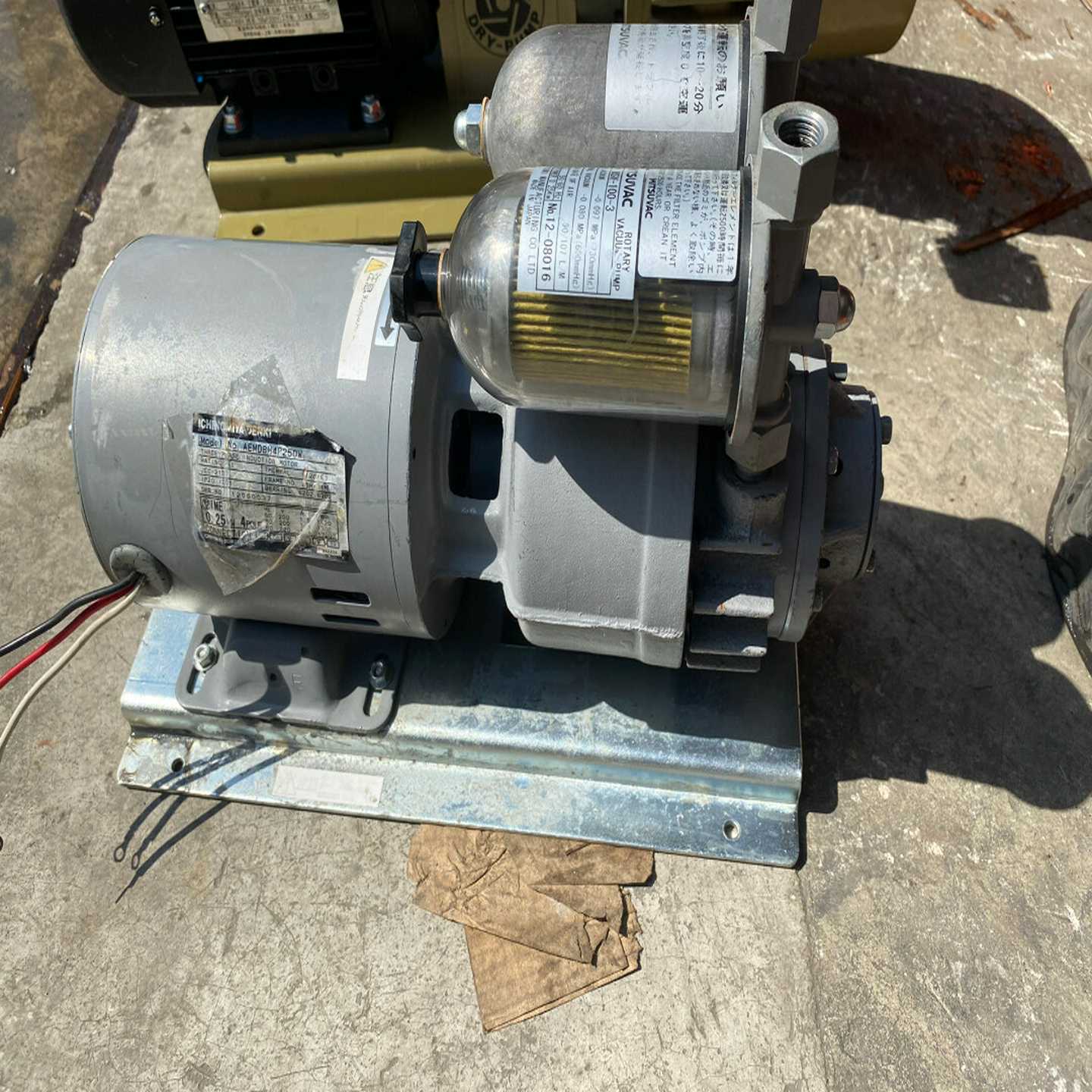 日本三津海msv-100-3无油干式真空泵,三相200v,2-议价