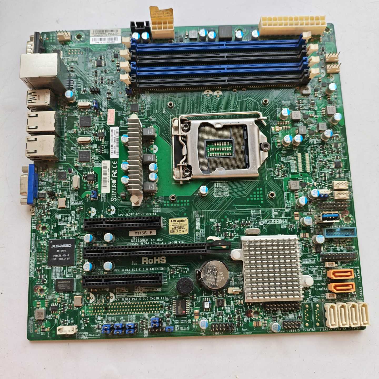 出一块Super微星主板X11SSL-F，REV:1.01，-询价客服