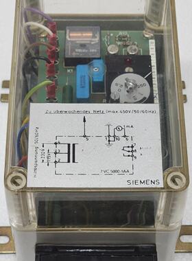 SIEMENS 7VC50001AA EARTH LEAKAGE MONITOR Un 450V  Uh 115230V