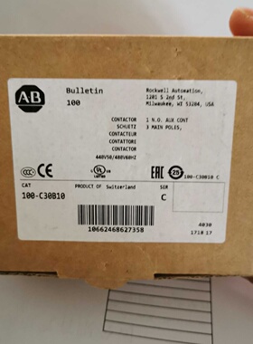 议价当天发货AB交流接触器100-C30*00 100-C30B10 100-C30D00 全