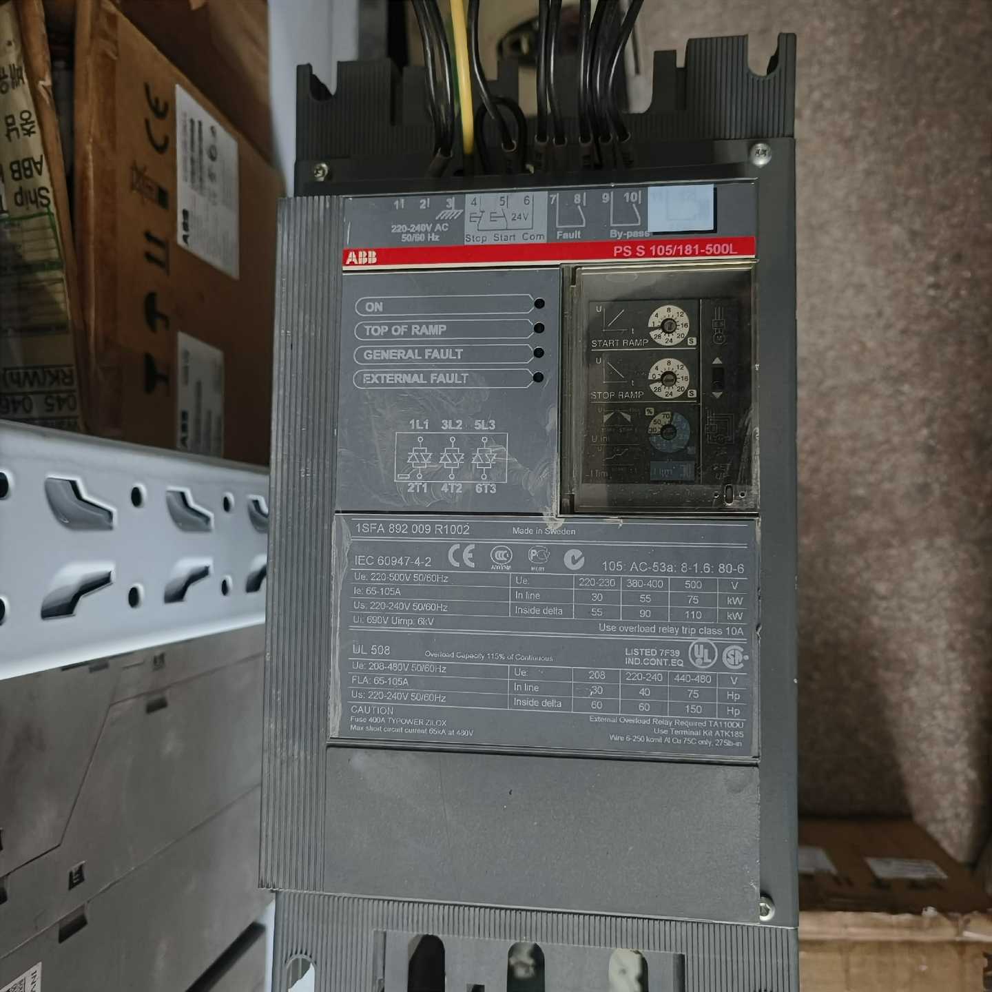 ABB软启动器PSS105/181-500L【博航商行】