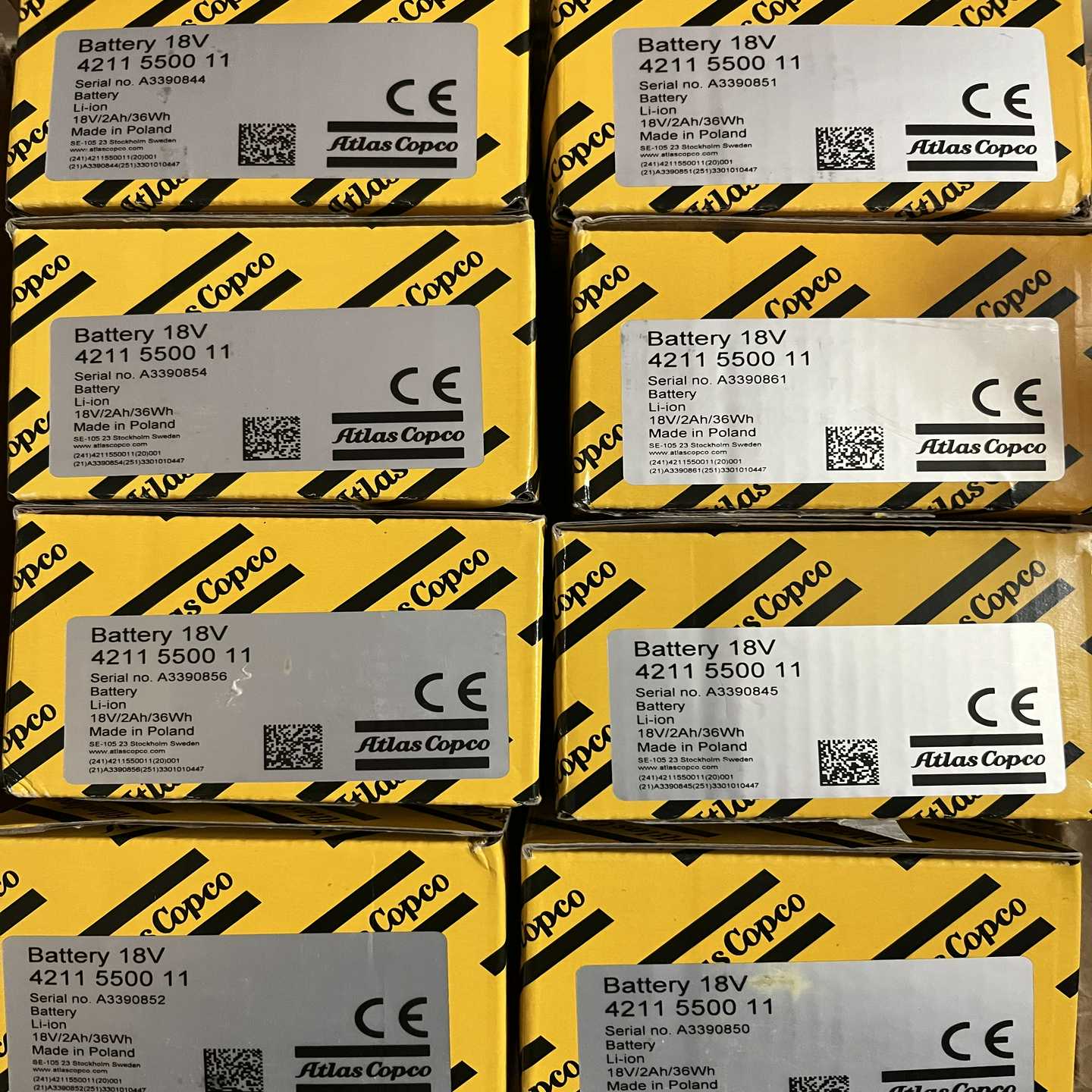 配件原装ATLAS COPCO阿特拉斯电池电动工具锂电池18V 2Ah 42议价