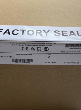 议价1756-PB75R 原装美国AB罗克韦尔PLC质保一年包邮ControlLogix